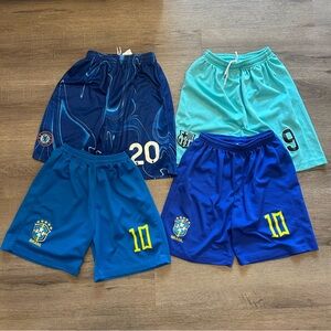 Boys Soccer Short Set Unbranded Size 28, Set of 4